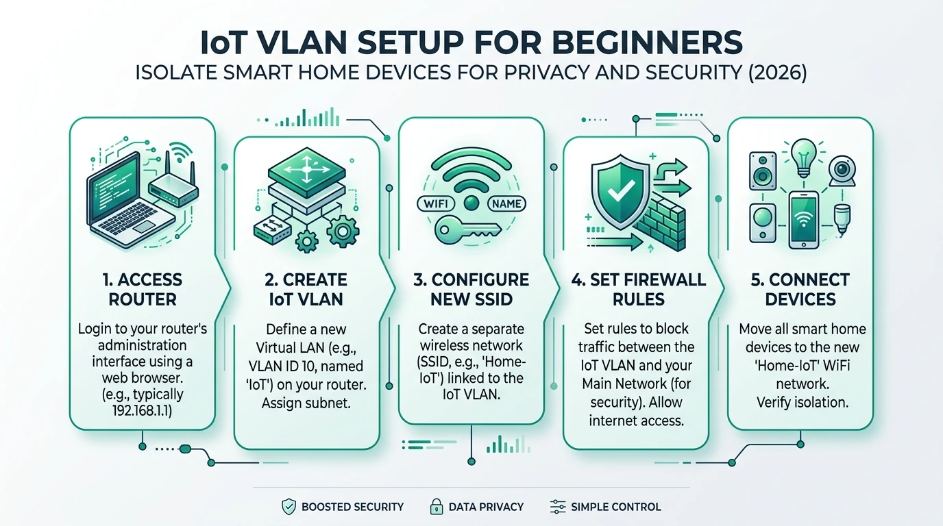 Architecture diagram for a self-hosted local-only video doorbell stack showing Reolink or Amcrest PoE doorbell on a camera VLAN, Frigate NVR with Coral TPU object detection, optional Scrypted rebroadcast layer, Home Assistant automations, and firewall rules blocking WAN egress from cameras while allowing NVR-initiated RTSP pulls for privacy-focused home surveillance without mandatory cloud storage.